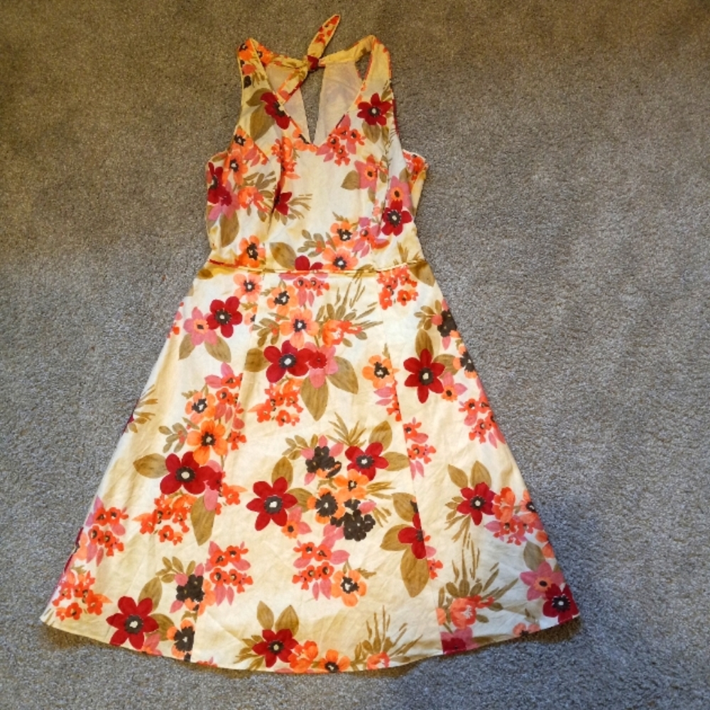 Loft Floral Patterned Petite Sleeveless Dress